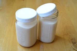 homemade crockpot yogurt containers